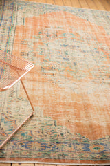  Vintage Distressed Oushak Carpet / Item 5254 image 3