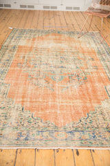  Vintage Distressed Oushak Carpet / Item 5254 image 11