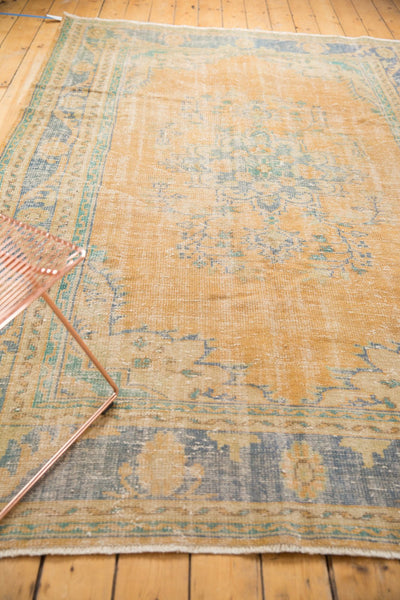 6.5x10 Vintage Distressed Oushak Carpet // ONH Item 5255 Image 3