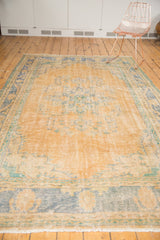6.5x10 Vintage Distressed Oushak Carpet // ONH Item 5255 Image 11