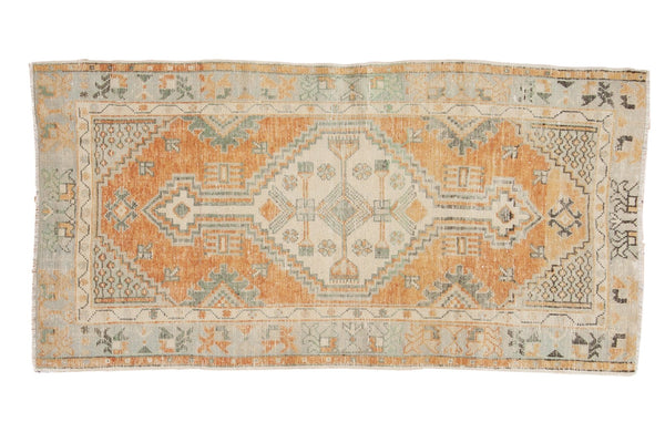 Vintage Distressed Oushak Rug Runner