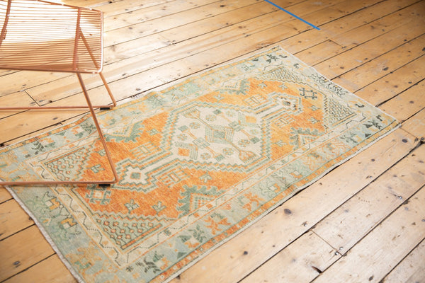 Vintage Distressed Oushak Rug Runner