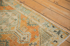 Vintage Distressed Oushak Rug Runner