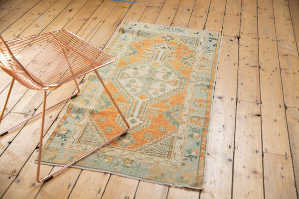 Vintage Distressed Oushak Rug Runner