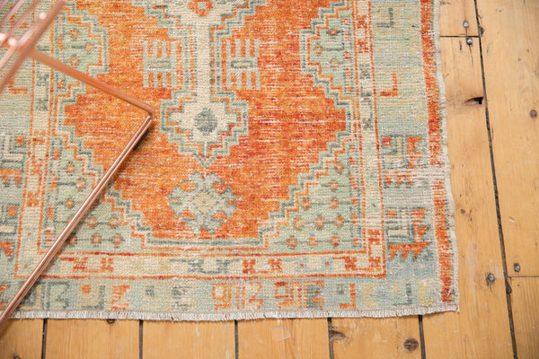 Vintage Distressed Oushak Rug