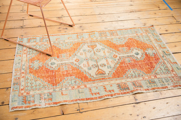 Vintage Distressed Oushak Rug