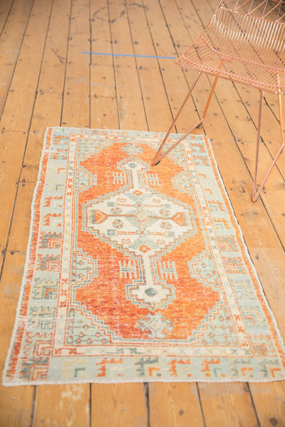 Vintage Distressed Oushak Rug
