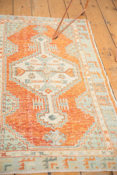 Vintage Distressed Oushak Rug
