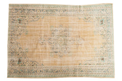 Vintage Distressed Oushak Carpet