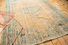 Vintage Distressed Oushak Carpet