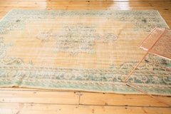 Vintage Distressed Oushak Carpet