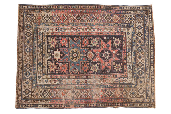 4'3" x 5'7" Antique Shirvan Rug / Item 5262 image 1