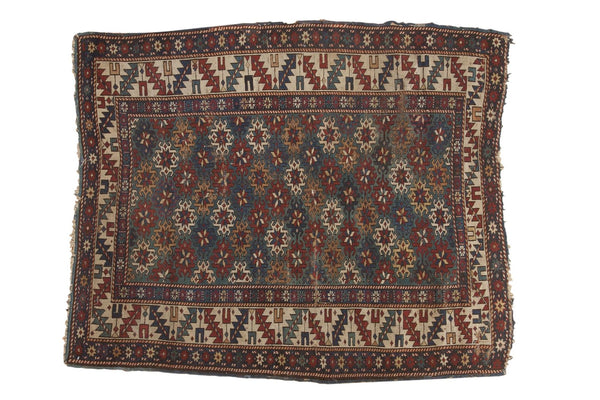 3.5x4.5 Antique Shirvan Square Rug // ONH Item 5265
