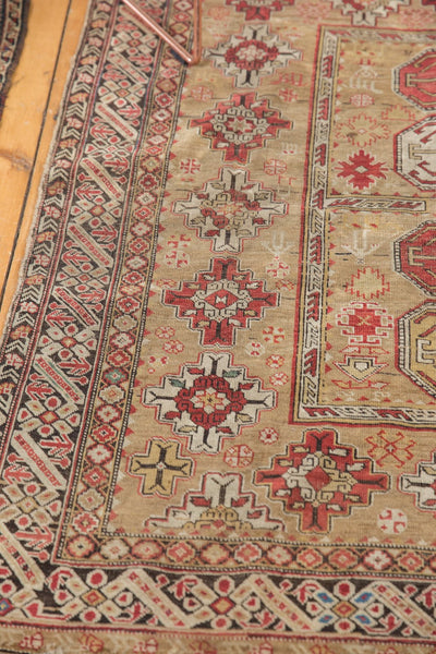 4x4.5 Antique Caucasian Square Rug // ONH Item 5266 Image 5