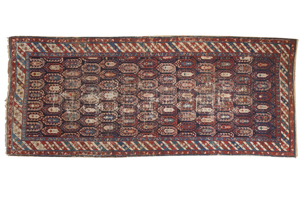 4'2" x 10'1" Antique Caucasian Rug Runner / Item 5272 image 1