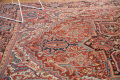9x11.5 Vintage Heriz Carpet // ONH Item 5275 Image 12