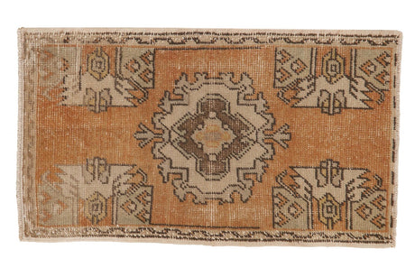 1'8" x 3' Vintage Distressed Oushak Rug Mat / Item 5297 image 1