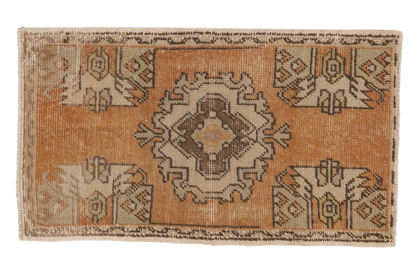 1'8" x 3' Vintage Distressed Oushak Rug Mat / Item 5297 image 1