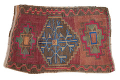 Vintage Distressed Oushak Rug