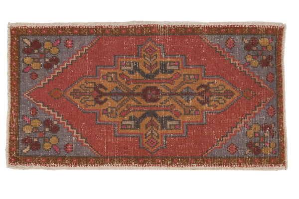 Vintage Distressed Oushak Rug Mat Runner