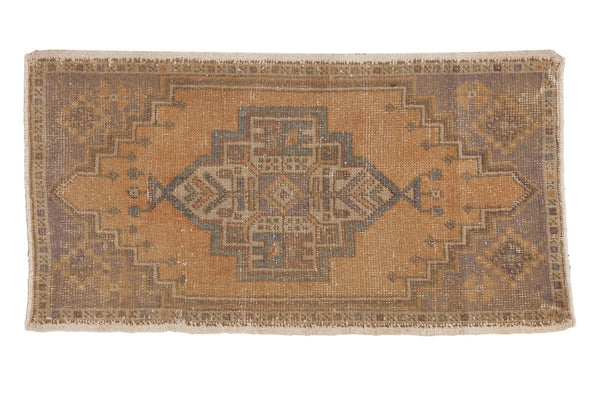 Vintage Distressed Oushak Rug Mat