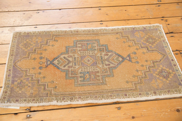 Vintage Distressed Oushak Rug Mat