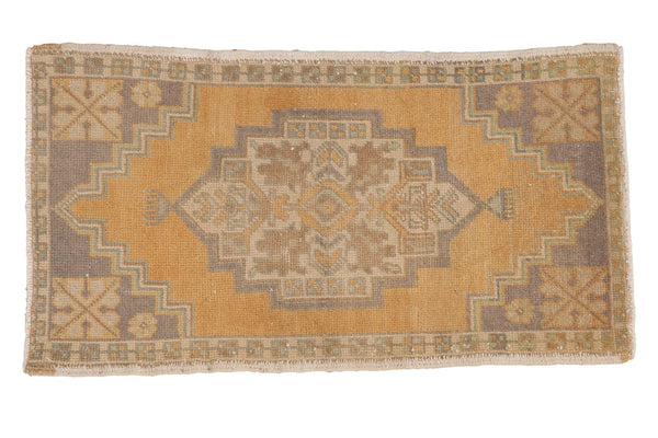 1.5x3 Vintage Distressed Oushak Rug Mat // ONH Item 5305