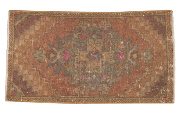 Vintage Distressed Oushak Rug Mat
