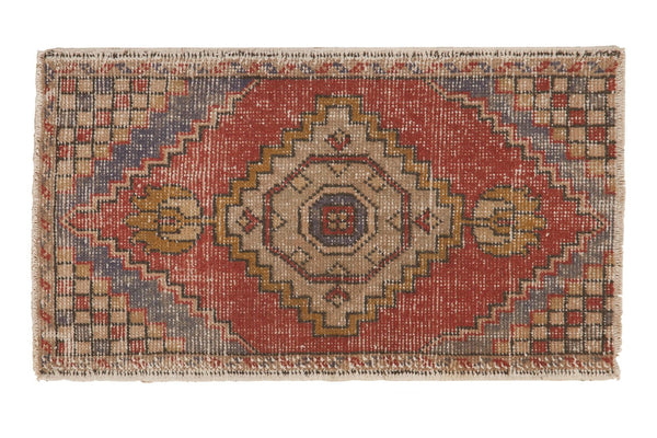 Vintage Distressed Oushak Rug Mat
