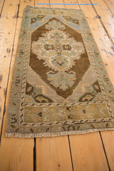 1.5x3.5 Vintage Distressed Oushak Rug Mat Runner // ONH Item 5313 Image 3