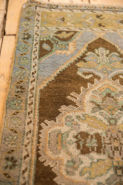 1.5x3.5 Vintage Distressed Oushak Rug Mat Runner // ONH Item 5313 Image 4