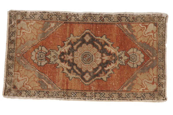 Vintage Distressed Oushak Rug Mat