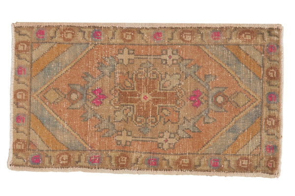 Vintage Distressed Oushak Rug Mat