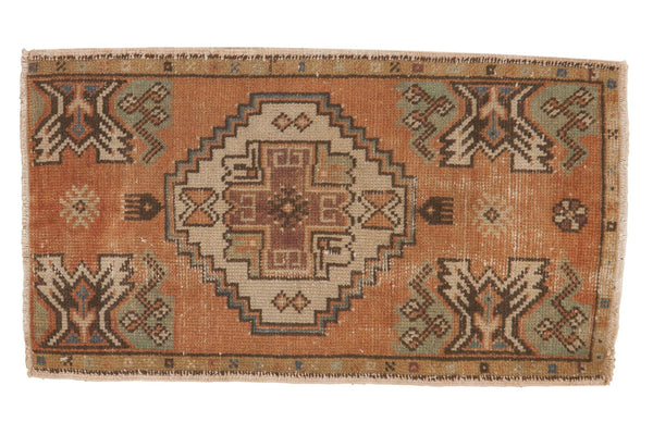 1'6" x 2'9" Vintage Distressed Oushak Rug Mat / Item 5317 image 1