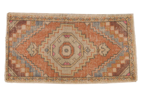 Vintage Distressed Oushak Rug Mat