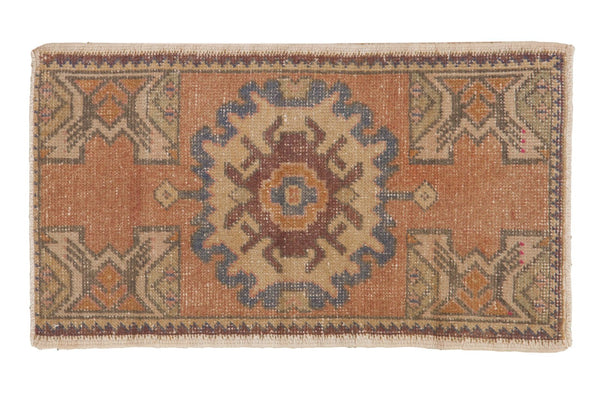 1'8" x 3' Vintage Distressed Oushak Rug Mat / Item 5322 image 1