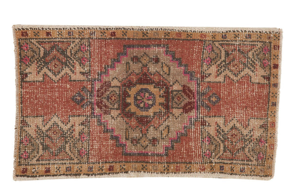 Vintage Distressed Oushak Rug Mat