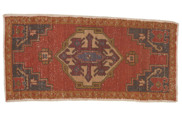 Vintage Distressed Oushak Rug Runner