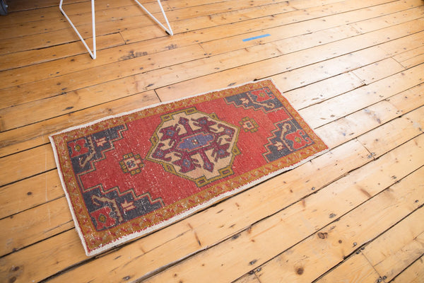 Vintage Distressed Oushak Rug Runner