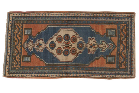 2x3.5 Vintage Distressed Oushak Rug // ONH Item 5326