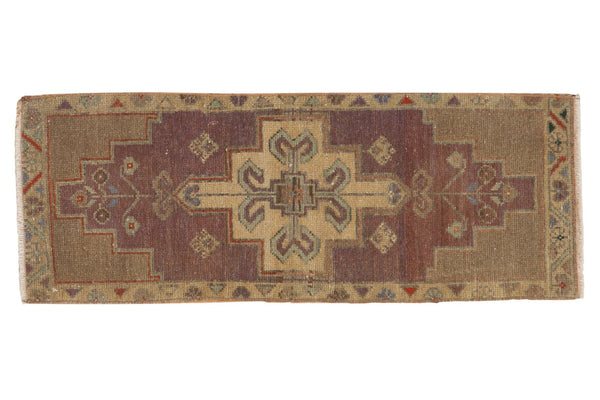 Vintage Distressed Oushak Rug Mat Runner