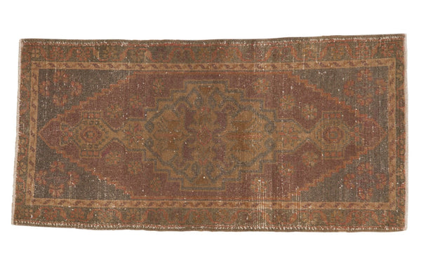1'9" x 3'6" Vintage Distressed Oushak Rug Mat Runner / Item 5330 image 1