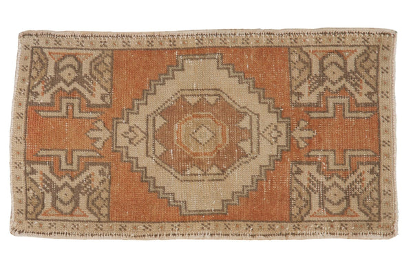 Vintage Distressed Oushak Rug Mat