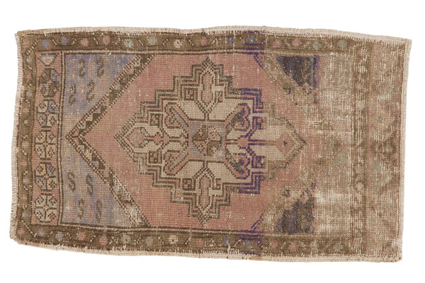 Vintage Distressed Oushak Rug Mat