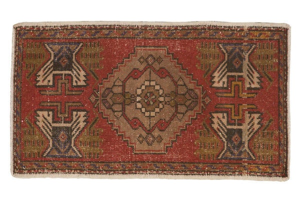 Vintage Distressed Oushak Rug