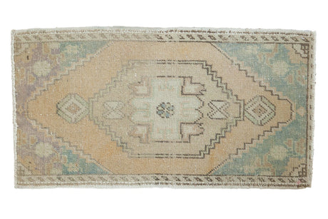 1'7" x 3' Vintage Distressed Oushak Rug Mat / Item 5343 image 1