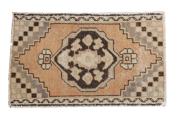 1'10" x 3' Vintage Distressed Oushak Rug Mat / Item 5352 image 1