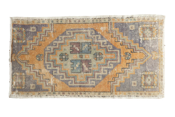 Vintage Distressed Oushak Rug Mat