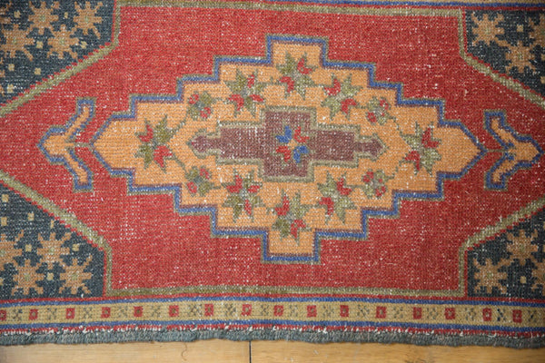  Vintage Distressed Oushak Rug Runner / Item 5358 image 3