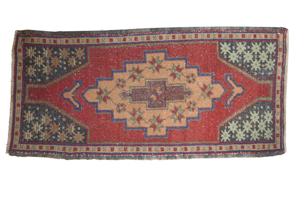 Vintage Distressed Oushak Rug Runner